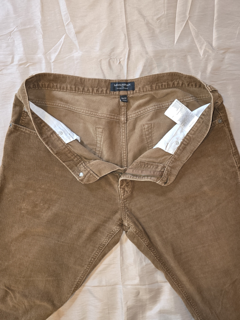 Banana Republic Men's Tan Corduroy Trousers